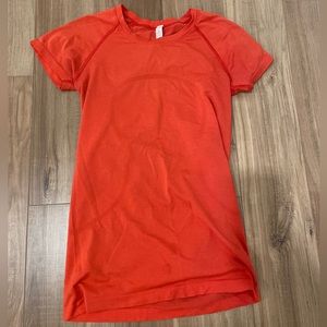 Lululemon full length swiftly tech- red size 6